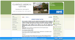 Desktop Screenshot of clarencemedical.co.uk